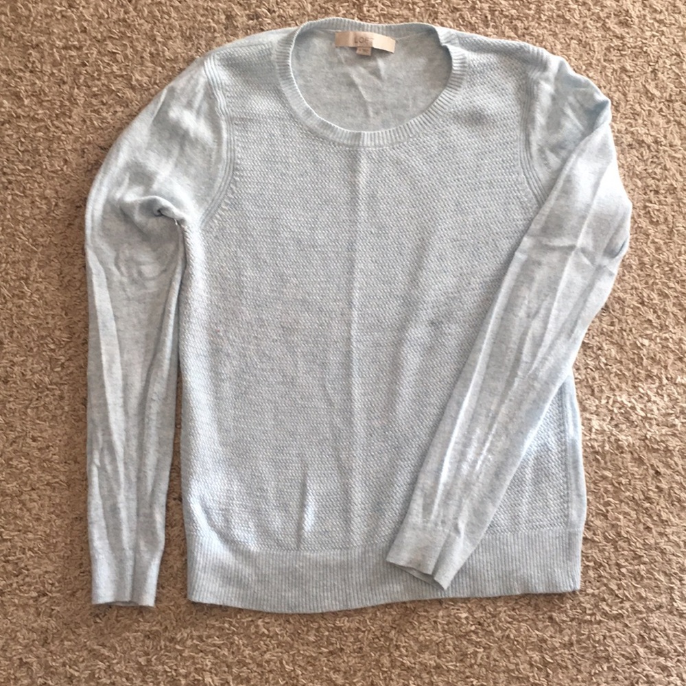 LOFT pale blue ultra soft sweater